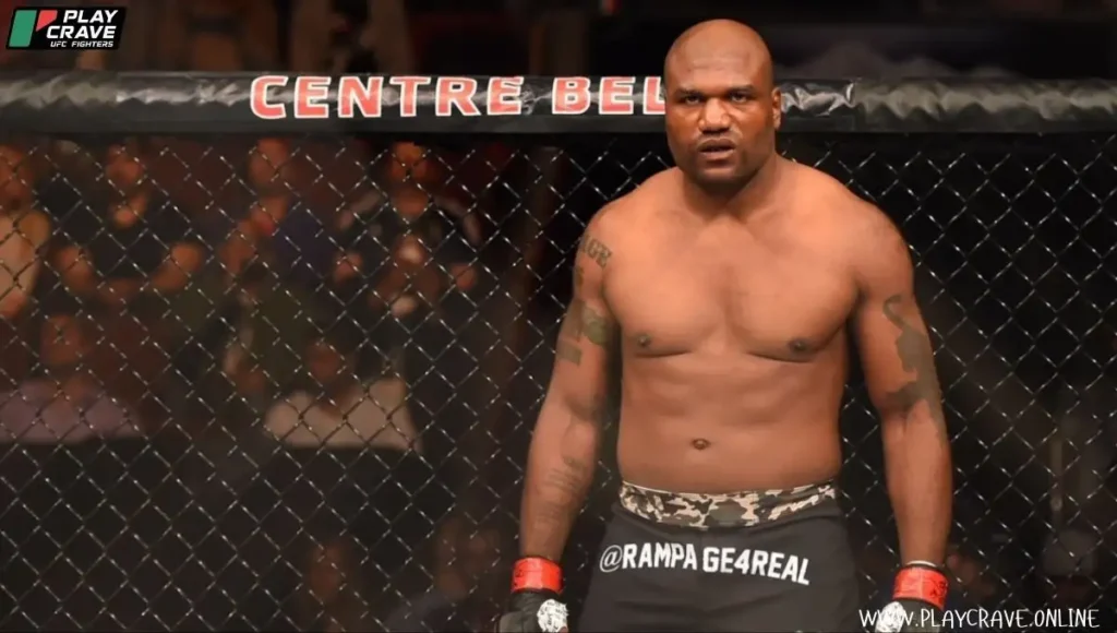 An MMA fighter inside the Bellator cage