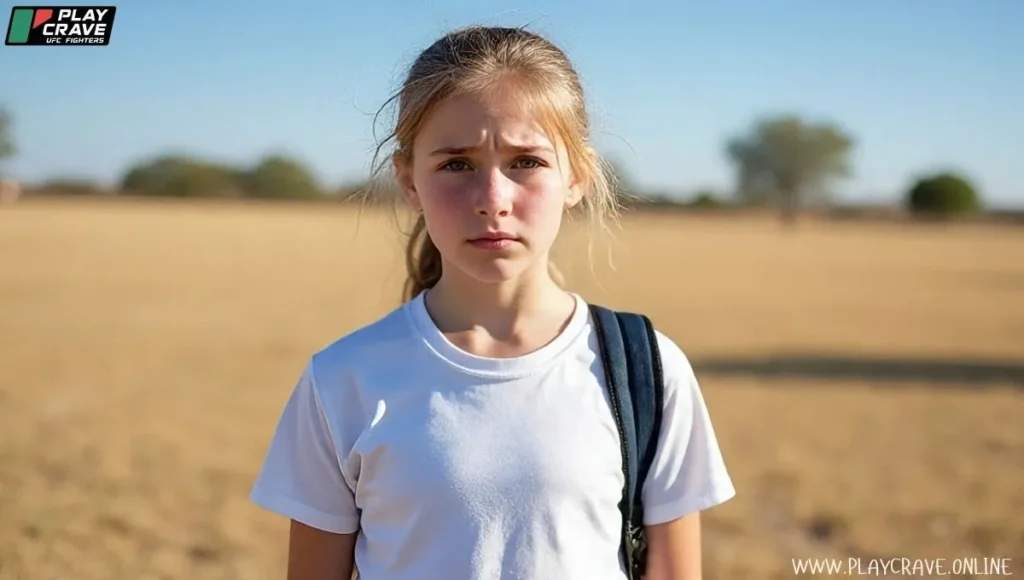 A Young girl in Amarillo, open fields background